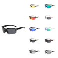 thumbnail image 1 of Krdevn Mens Half Frame Sport Sunglasses, Cool Colorful Mirror Lens Sun Protection Cycling Driving Outdoor Shades, 1 of 4