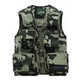 thumbnail image 1 of Krdevn Mens Jacket Field Pofessional Emergency Field Fishing Multi Pocket Vest,Tank Tops Men,L, 1 of 9