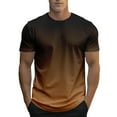 thumbnail image 1 of Krdevn Mens Shirts - Oversized T Shirt Men's Summer T Shirt Crew Neck Short Sleeve T Shirt with City Print Basic Shirts Men Loose Casual Shirts Sports Shirts,Mens Fall Shirts,Color:Coffee,Size:M, 1 of 5