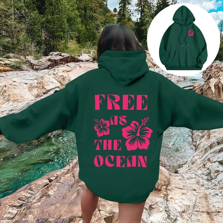 Green pink hoodie new arrivals