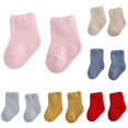 thumbnail image 1 of Krdevn Plain Knit Mid Ankle Socks, Soft Thick Warm Stretchy Breathable Cold Season Daily Hosiery (Unisex),12-36 Months, 1 of 6
