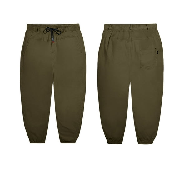 Krdevn Plus Size Boys Pants with Weight Oversized Comfortable Fit Large Children's Casual Trousers for Big Kids,Color:Green,Size:9-10 Years