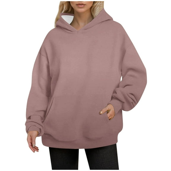 Krdevn Plus Size Hoodie - Women's Lightweight Long Sleeve Pullover, Oversized Pocket Sweatshirt for Layered Outfits, Size for 3XL