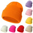 thumbnail image 1 of Krdevn Ribbed Kids Knit Beanie Soft Stretchy Thermal Warm Winter Cap Unisex Fit for Toddler Boys Girls Cold Weather Daily Outdoor Wear, 1 of 3