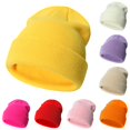 thumbnail image 1 of Krdevn Ribbed Kids Knit Beanie Soft Stretchy Thermal Warm Winter Cap Unisex Fit for Toddler Boys Girls Cold Weather Daily Outdoor Wear, 1 of 3