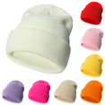 thumbnail image 1 of Krdevn Ribbed Kids Knit Beanie Soft Stretchy Thermal Warm Winter Cap Unisex Fit for Toddler Boys Girls Cold Weather Daily Outdoor Wear, 1 of 3
