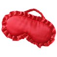 thumbnail image 1 of Krdevn Ruffled Satin Sleep Eye Mask Soft Lightweight Full Light Blocking Comfortable Eye Cover Travel Home Nap Night Sleeping Relax Sleep Aid Accessory, 1 of 7