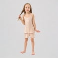 thumbnail image 1 of Krdevn Satin Sleepwear for Girls – Lightweight Summer Tank Top and Shorts PJ for Home and Sleep,7-8 Years, 1 of 6