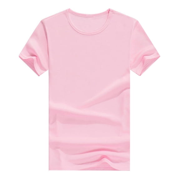 Krdevn Short Sleeve Crew Neck Plain T Shirt Casual Basic Tees (Unisex),2-3 Years
