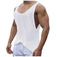 thumbnail image 1 of Krdevn Sleeveless Loose Knitted Vest for Men Summer,Tank Tops Men,L, 1 of 6