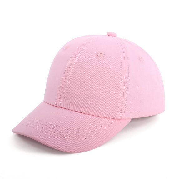 Krdevn Solid Kids Baseball Cap Soft Breathable UPF 50+ Adjustable Summer Outdoor Sun Hat for Toddler Boys Girls