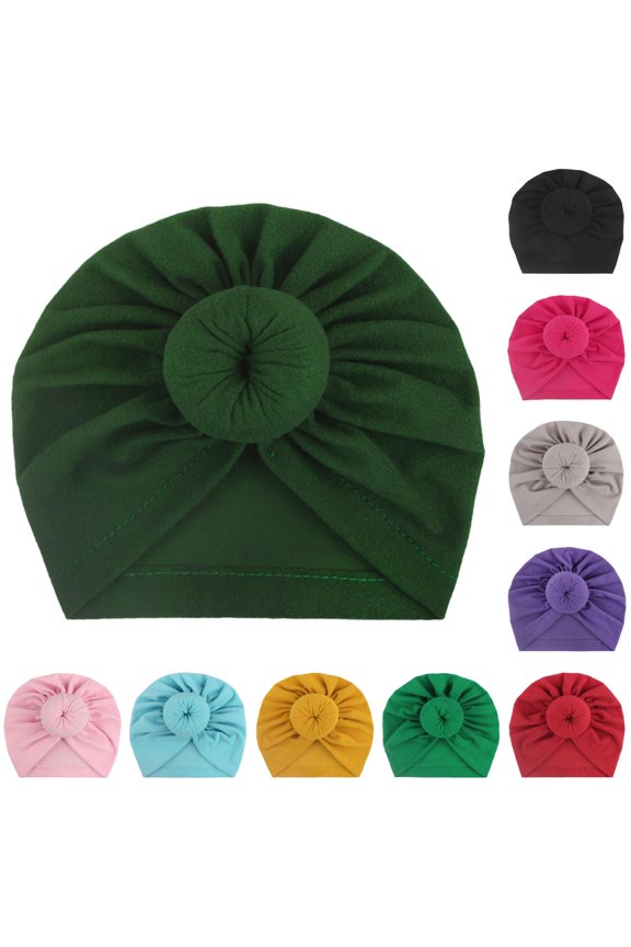 Krdevn Stretch Knotted Head Wrap Breathable Soft Stretchy Fit Daily Casual Headwear (Baby),One Size
