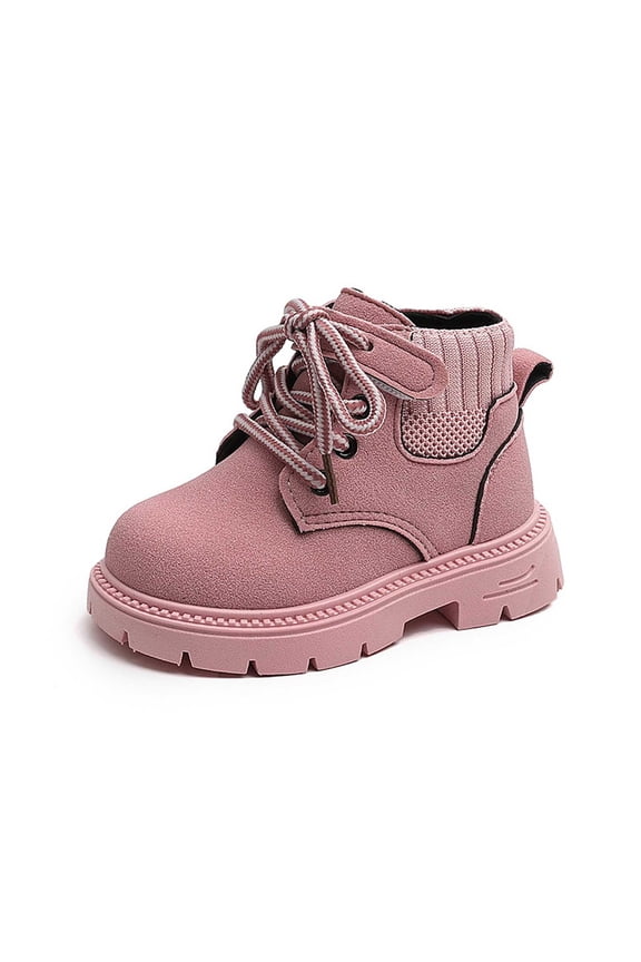 Stylish Girls Short Boots for Fall and Winter for Kids with Soft Soles for Outdoor Activities and Everyday Wear,Baby Shoes Girl,Size:5-5.5 Years
