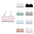 thumbnail image 1 of Krdevn Girls Training Cami Bra, Thin Strap Soft Camisole Bralette, Lightweight Seamless Undergarment for Puberty Growing Girls,Pink, 1 of 4