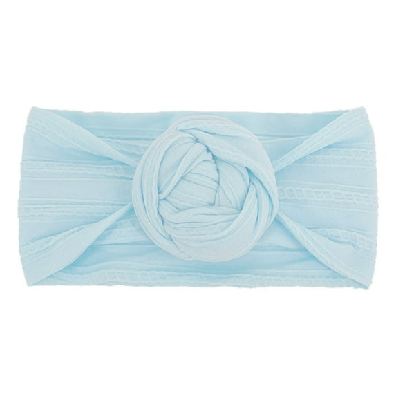 Krdevn Toddler Baby Boys Girls Stretch Solid Knotted Hairband Headwear Headband