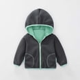 thumbnail image 1 of Krdevn Toddler Boys Girls Windproof Hooded Coat Patchwork Jacket Warm Outerwear,4-5 Years, 1 of 6