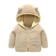 thumbnail image 1 of Krdevn Toddler Boys Girls Winter Windproof Hooded Coat Jacket Warm Outerwear,3-6 Months, 1 of 3