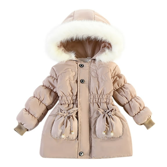 Krdevn Toddler Jackets Winter Outerwear Coat for Baby Girl Sweater Clothes,18-24 Months