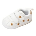 thumbnail image 1 of Krdevn Toddler Girls' Heart Embroidered Sneakers, Adjustable Hook and Loop Strap Breathable Soft Sole Lightweight Casual Shoes for Spring Summer,Sizes 12-18 Months, 1 of 9