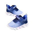 thumbnail image 1 of Krdevn Toddler Girls' Light-Up Sneakers, Heart Print Breathable Walking Shoes, Comfortable Casual Outdoor Play Shoes,12-18Months, 1 of 9