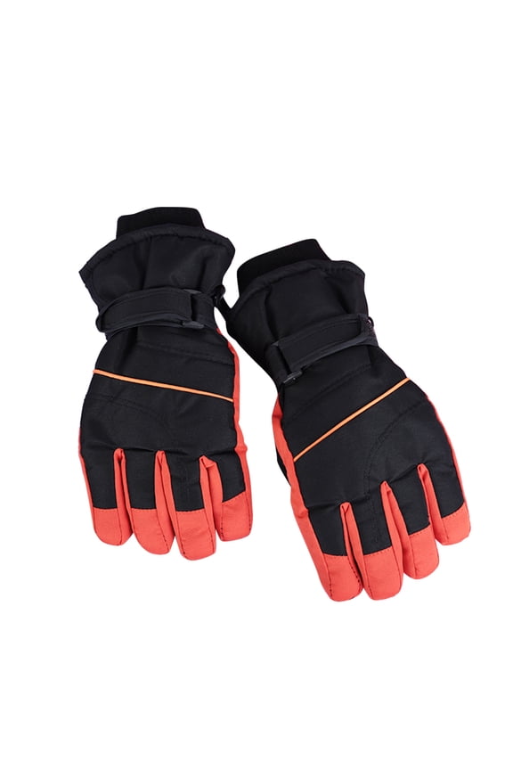 Krdevn Toddler Girls Sport Ski Gloves Waterproof Windproof Fleece Lined Reinforced Palm Boys Girls Snow Play Cycling Warm Gloves Size:One Size