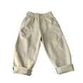 thumbnail image 1 of Krdevn Toddler Girls Spring Solid Cool Pocket Street Style Hop Pants Clothes,3-4 Years, 1 of 4