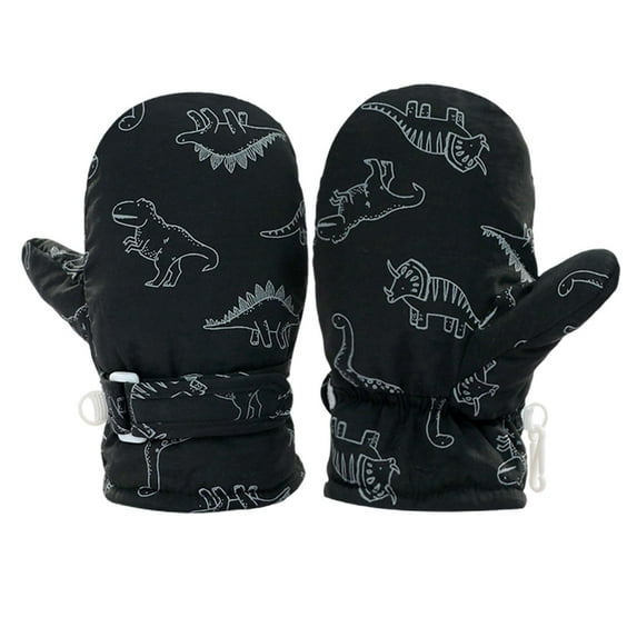 Krdevn Toddler Gloves Toddler Mittens Cute Print Toddler Snow Gloves Baby Winter Mittens for Toddler Boys Girls Baby Gloves