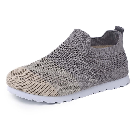Krdevn Toddler Kids Knit Sock Shoes Easy On Breathable Casual Sneakers Size:4.5-5 Years