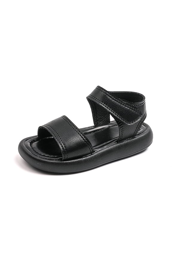 Krdevn Toddler Kids' Open-Toe Sandals Adjustable Strap Thick Soft Sole Breathable Summer Casual Party Shoes,Sizes 1.5-2 Years