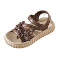 thumbnail image 1 of Krdevn Toddlers Girls Summer Sandals - Butterfly Heart Strap Breathable Lightweight Comfortable Footwear for Casual Outdoor Play Everyday Wear,3-3.5 Years, 1 of 6