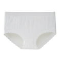 thumbnail image 1 of Krdevn Underwear for Kids Solid Color Smooth Fit Comfortable Triangle Pants,Color:White3,Size:12-14 Years, 1 of 2
