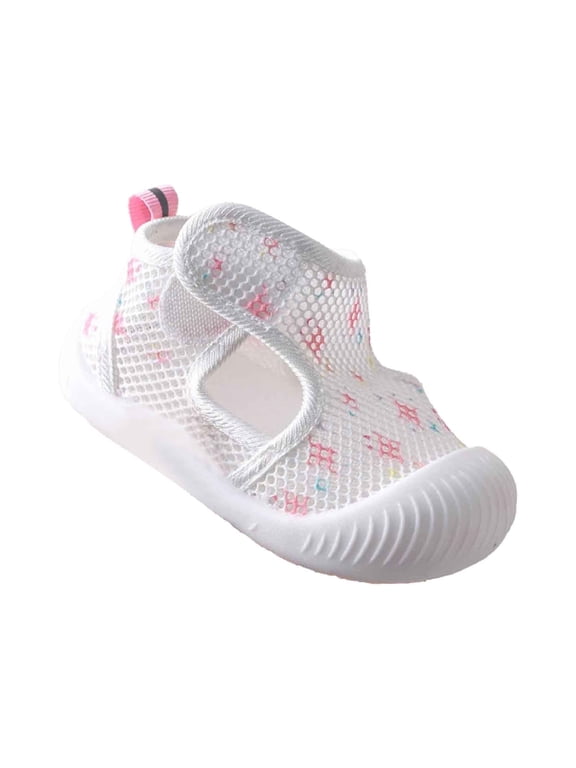 Unisex Baby Walking Shoes, Breathable Mesh Soft Sole Shoes with Cutout Design, Lightweight Summer First Walkers for Toddlers,6-11 Months
