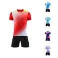 thumbnail image 1 of Krdevn Unisex Gradient Soccer Set Breathable Training Uniform for Youth and Adults,7-8 Years, 1 of 6