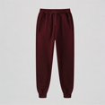 thumbnail image 1 of Krdevn Unisex Solid Color Joggers Elastic Waist Drawstring Casual Sweatpants for All Seasons,3XL, 1 of 9