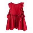 thumbnail image 1 of Krdevn Western Style Short Sleeved Small Floral Shawl Princess Style Girls' Dress,5-6 Years, 1 of 6
