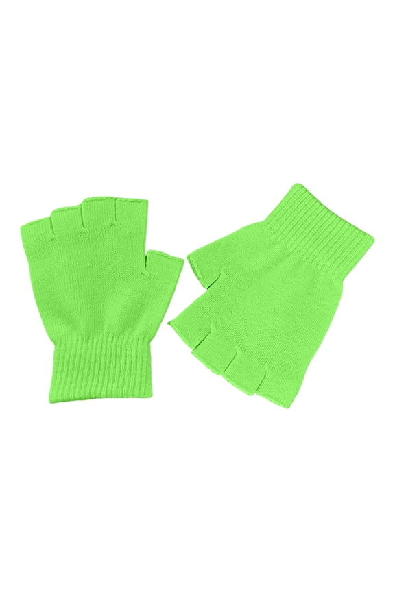 Winter Acrylic Knitted Convertible Fingerless Mittens Unisex Cold Weather Hand Warmers for Outdoor Activities,Size:One Size