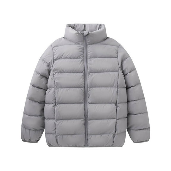 Krdevn Winter Children Daily Loose Casual Trend Windproof Warm Hooded Coat Jacket,Kids Clothing,7-8 Years