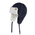 thumbnail image 1 of Krdevn Winter Knit Hat for Babies and Kids with Thick Warm Ear Cap Soft Yarn for Cold Weather,Size:2-5 Years, 1 of 4