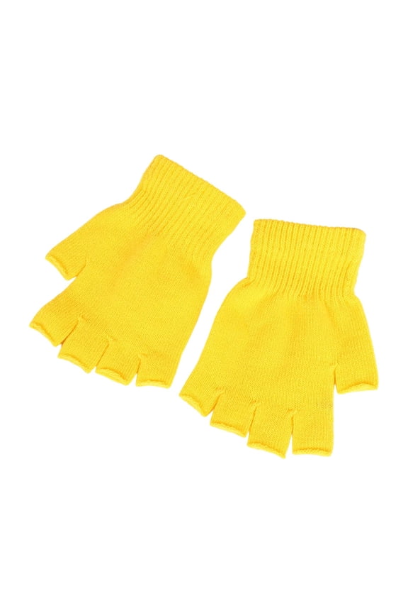 Winter Thermal Fingerless Gloves for Kids Adults Knitted Half Finger Hand Mittens Cold Weather Indoor Outdoor Warm,One Size
