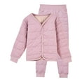 thumbnail image 1 of Krdevn Winter Thermal Underwear for Kids Lined Warm Outfits with Padded Jacket and Pants for Girls and Boys,Kids Outfit,5-6 Years, 1 of 3