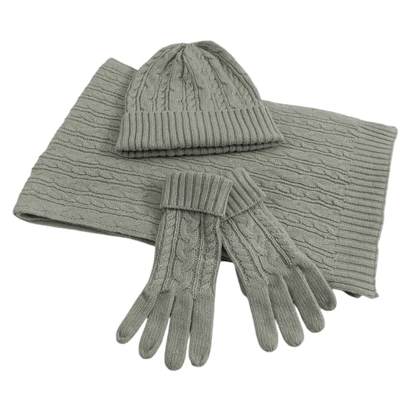 Krdevn Winter Warm Knit Hat Scarf and Classic Design Soft Yarn for Cold Weather Outdoor Activities,Size:One Size