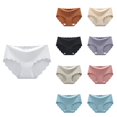 thumbnail image 1 of Krdevn Women Seamless Briefs Mid-Rise Soft & Breathable Underwear No-Show Comfort Panties for Daily Use,M, 1 of 3