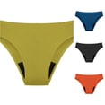 thumbnail image 1 of Krdevn Women's 4-Layer Leakproof Period Swimwear High Waist Menstrual Bikini Bottoms with Fast Absorption Mesh for High Flow,XXL, 1 of 3
