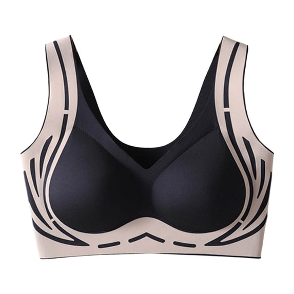 Krdevn Women's Back Smoothing Lift Bra - Seamless, Full Coverage, Side Support, Wirefree, Push Up, Anti-Sagging, T-Shirt Bra,for Size Small Size- L