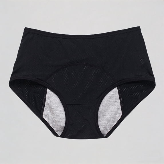 Krdevn Women's High Waist Period Underwear Leak-Proof Breathable Menstrual Panties,6XL