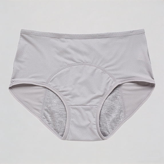 Krdevn Women's High Waist Period Underwear Leak-Proof Breathable Menstrual Panties,XXL