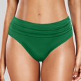 thumbnail image 1 of Krdevn Women's High Waist Ruched Bikini Bottoms Full Coverage Swim Briefs,S, 1 of 6