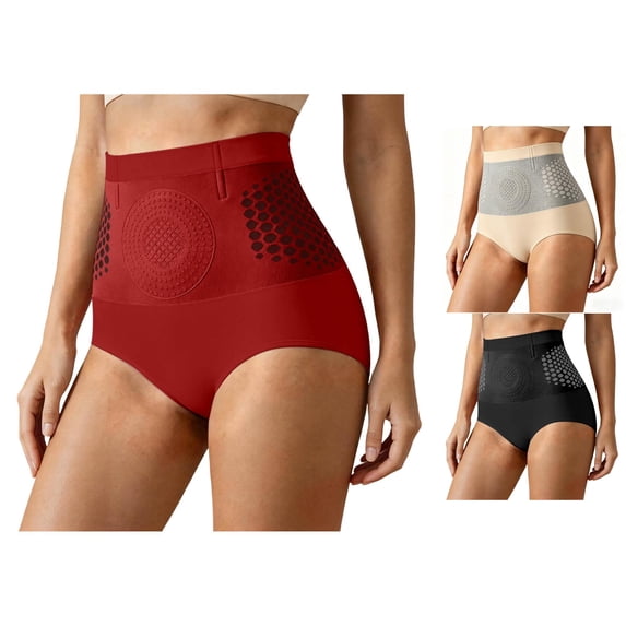 Krdevn Women's High Waist Tummy Control Shaping Panty Seamless Lifting Waist Reduction Underwear