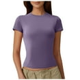 thumbnail image 1 of Krdevn Women's Short Sleeve T Shirts Going Out Tops,Women's Tops, Tees & Blouses,Size:XL, 1 of 5