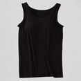 thumbnail image 1 of Krdevn Women's Tank Top with Built-In Bra Crew Neck Sleeveless Padded Camisole,3XL, 1 of 4